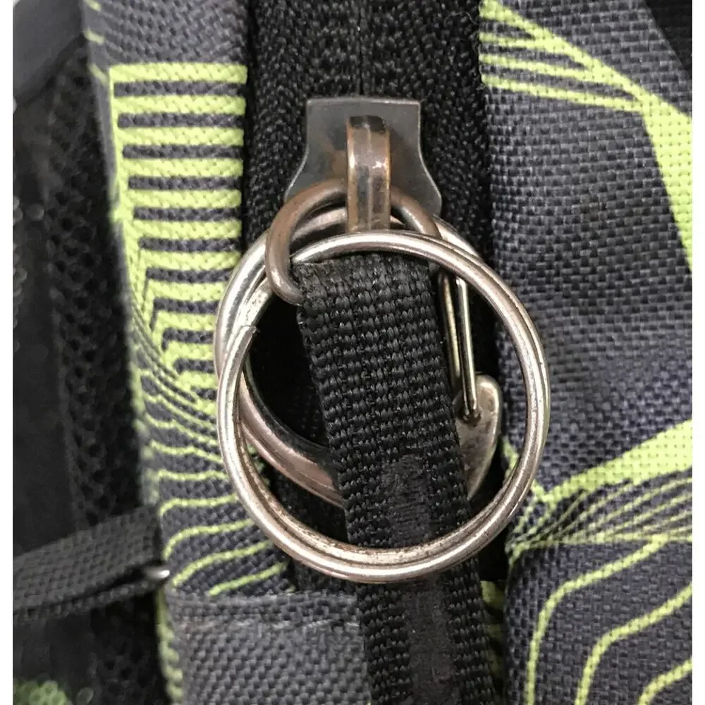 Nike Black Green Backpack School Book Travel Carry On Athletic Gym Bag 19